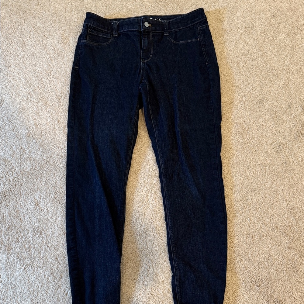White House Black Market Dark Blue Straight Leg Jeans
